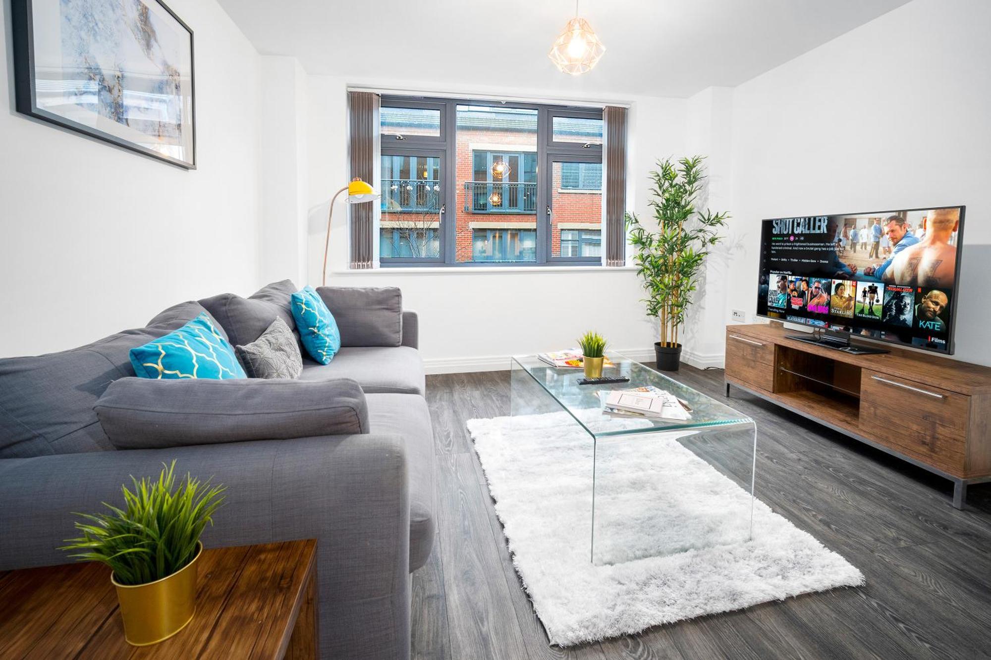 New Luxe Apartment - Secure Parking - Birmingham City Centre - Netflix - Wifi - Top Rated - 54M Exterior foto