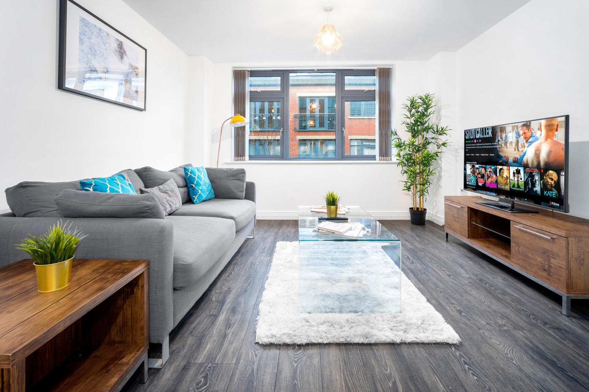 New Luxe Apartment - Secure Parking - Birmingham City Centre - Netflix - Wifi - Top Rated - 54M Exterior foto